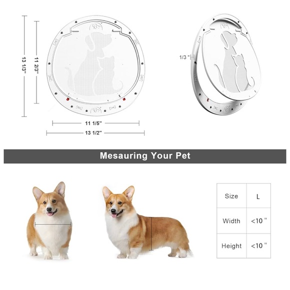 Pet Screen Door with Dog and Cat Design - Picture 4 of 9